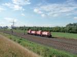 DE76 (98 80 0272 015-5 D-HGK) und DE72 (98 80 0272 010-6 D-HGK) am 08.08.2012 bei Langenfeld.