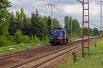 203 126 von Raildox dieselt am 28.05.19 alleine durch die Berliner Wuhlheide in Richtung Norden.