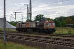 Als Leerfahrt kam 250 009 der hvle am 21.07.22 durch Magdeburg Hbf.