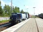 RBH-Lok 805 durchfhrt am 16.7.13 Gladbeck-West.