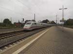 402 040 und 041 durchfahren am 10.09.14 als ICE von Berlin in Richtung Ruhr/Wupper den Bahnhof Minden.