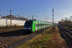 Der VRR hat fr die S-Bahn Rhein-Ruhr eine neue einheitliche Farbgebung designt, die hauptschlich aus grn und grau besteht und an den Seitenwnden Sehenswrdigkeiten aus der Region darstellt.