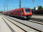 611 034 fhrt am 31.7.13 als IRE von Ulm nach Schaffhausen in Singen ein.