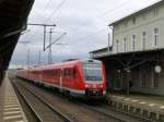 RE 3 (hinten 612 648 nach Glauchau(S)) verlsst am 22.12.13 gerade Leinefelde gen Osten