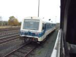 VT08 der Regentalbahn am 02.11.2011 in Cham (Oberpfalz).