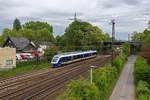 Auf der Rckfahrt von Bottrop nach Oberhausen Hbf durchfhrt 648 364 die Abzweigstelle westlich des Haltepunktes Osterfeld Sd.