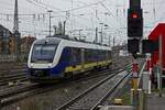 648 493 von Start Deutschland durchfhrt am 19.01.23 als Sonderfahrt den Hannoveraner Hauptbahnhof.