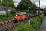 Der dritte mit einer 294 bespannte Nahgterzug innerhalb weniger Minuten in Form von 294 693 und einigen leeren Wagen in der Ausfahrt von Oberhausen-Osterfeld Rbf.