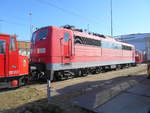 151 126 stand,am 24.Februar 2019,auf den Freiständen im Bw Rostock Seehafen.