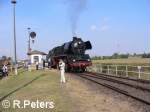 Lokfhrerwechsel fr die 41 1231 am Ablaufberg mit den Fotogterzug.