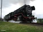 44 1486 mit einem Fotogterzug am Ablaufberg im BW Stafurt.