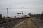 410101 / 410 102 in der Treuchtlinger Kurve in Nürnberg Hohe Marter.30.01.24