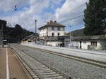 Der ehemalige,bayrische Grenzbahnhof Ludwigsstadt am 15.April 2024.