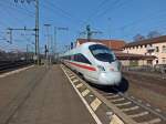 411 084 verlässt am 14.3.14 den Bahnhof Fulda in Richtung Dresden.