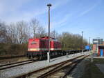 PRESS 110 722 bei der Tankstelle in Putbus am 24.Februar 2024.