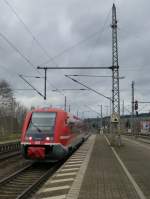 641 022 ist am 22.12.13 als RB von Erfurt gekommen und fhrt jetzt als RB 41 weiter nach Heiligenstadt.