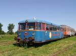 PEG-Triebwagen abgestellt in Putlitz.(01.06.09)