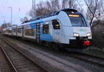 4746 803-7 stand am Abend des 14.03.2020 im Rostocker Hbf.