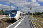 9442 373 ist als RB48 nach Wuppertal-Oberbarmen unterwegs und verlsst gerade den Solinger Hbf.