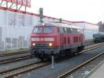 225 023-1 der EfW in Oberbarmen im Bauzugdienst, 15.2.14.