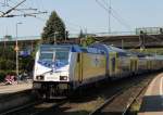 Auf der Rcktour von Mnchen nach Rostock hatte wir in Hamburg-Harburg zum Umsteigen 20 Minuten Zeit,kurz nach meiner Ankuft in Harburg kam dann gleich 146 537-6+MEr81918 von Hamburg Hbf nach Bremen