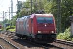 HGK 185 589-9 kam als Leerfahrt von Maschen durch den Bahnhof Hamburg-Harburg gefahren.(04.06.2011)