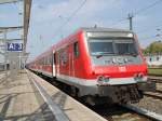 Halberstdter-Steuerwagen+12 DB-Regio Bimz(ex-InterRegio Wagen)und 143 225-1(Hinten) kurz nach der Ankunft im Rostocker Hbf.(11.05.2011)