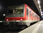 S3 von Rostock Hbf nach Rostock-Seehafen/Nord kurz vor der Ausfahrt im Rostocker Hbf.28.12.2011