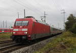 101 128-7 mit IC 2212(Koblenz-Binz)bei der Einfahrt im Rostocker Hbf.11.10.2019