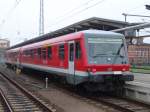 RB 33361 von Rostock Hbf Richtung Graal-Mritz wartet auf die Abfahrt um 09.27 Uhr im Rostocker Hbf(11.09.10)