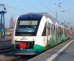 OLA79843 von Gadebusch nach Parchim bei der Einfahrt im Schweriner Hbf.(29.01.2011)