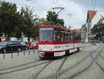 Am Erfurter Domplatz kam,am 31.August 2021 der Tw 522,auf Stadtrundfahrt,vorbei.