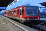 628 651-1 kam als berfhrung von Schwerin/Lbeck nach Rostock und fuhr anschlieend ins DB-Regio Werk Rostock Hbf.03.02.2013