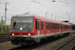 628 427-6 stand am 10.05.2015 als berfhrung von Rostock Hbf nach Gstrow im Rostocker Hbf.