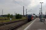 642 203/703 fhrt als RB13 (RB 17975) aus Stendal gerade in Rathenow ein.