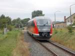 642 078-0 als RE Tessin-Wismar,am 04.August 2014,bei der Ausfahrt aus Tessin.