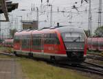 642 578 als RB 12 von Rostock Hbf nach Graal-Mritz bei der Ausfahrt im Rostocker Hbf.23.05.2015