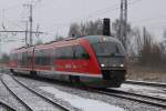 642 551 als RB11(RB 13117)von Tessin nach Wismar bei der Einfahrt im Rostocker Hbf.16.01.2016