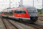 642 552 als RB 12 von Graal-Mritz nach Rostock Hbf bei der Einfahrt im Rostocker Hbf.10.07.2016