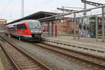 Der Siemens Desiro Classic 642 185 hatte am 26.11.2016 seine Zukunft im Rostocker Hbf gesichert.