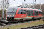 642 046 als RB 11(Rostock-Tessin)bei der Bereitstellung im Rostocker Hbf.24.02.2023