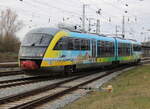 642 534 als RB 11(Tessin-Rostock)bei der Einfahrt im Rostocker Hbf.02.02.2025