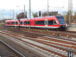 Tanken in Angermünde waren,am 27.Oktober 2018,der 646 028 und 646 042.