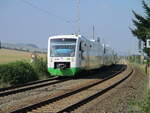 EIB VT 011 hatte,am 04.September 2021,das Einfahrsignal von Arnstadt passiert.