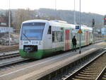 STB VT127,als RB Eisenach-Neuhaus am Rennweg,am 28.Februar 2023,in Meiningen.