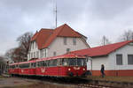 evb Moorexpress mit einer Sonderfahrt am 09.12.2018 in Zeven - Süd.