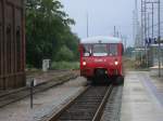 Die Neustrelitzer Ferkeltaxe 172 001/601 ist wieder fr zwei Tage zwischen Bergen und Lauterbach Mole im Einsatz.Am Morgen vom 30.Juli 2011 kam Sie aus Putbus in Bergen an.Am 20.und 21.August 2011