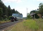 01 519 mit Sonderzug auf dem Weg nach Hof in Röslau. 31.07.21