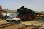 50 3570-4 und Volkspolizei ausgestellt am Historischen Lokschuppen Wittenberge am 30.04.2016