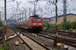 Einfahrt Neumünster für DB 112 156-5, REV/LD X/16.05.22, mit dem RE70 nach Hamburg..